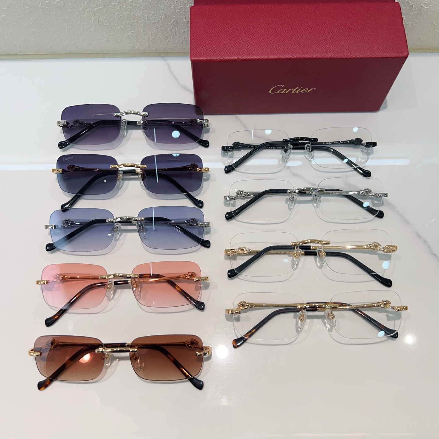 330💰Cartier 官网新品 商务男款无框眼镜,超轻镜框,原单品质 细节质量一流。MODERL:CT0281 SIZE:55口18-140