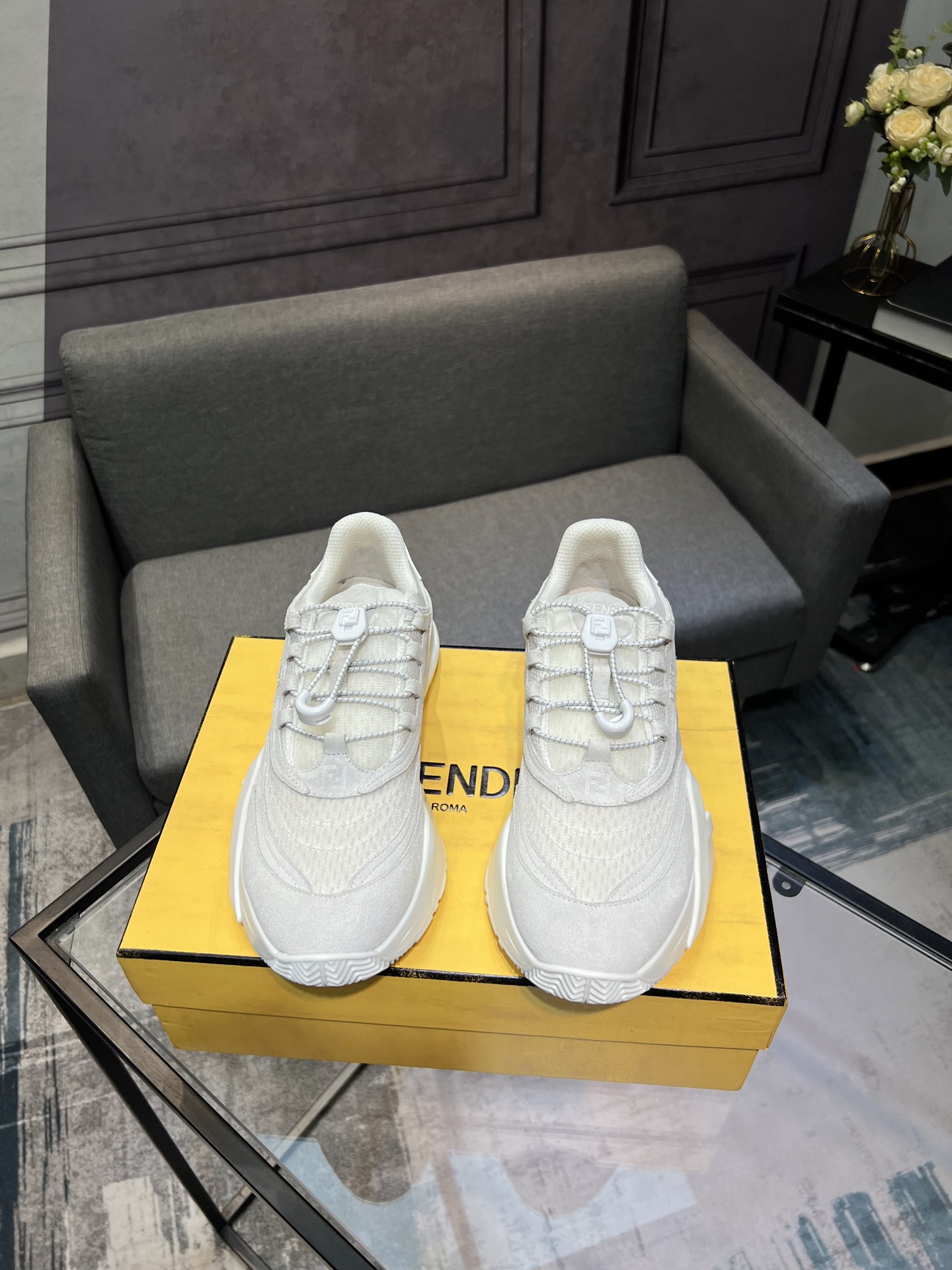 💰¥580 芬迪(FENDI)男士时尚休闲鞋👟爆款热卖🔥官网1:1复刻⬆️原单品质 -原版皮料- 原版透气网里 原版大底 1:1复刻,码数38-44(45-46订做)