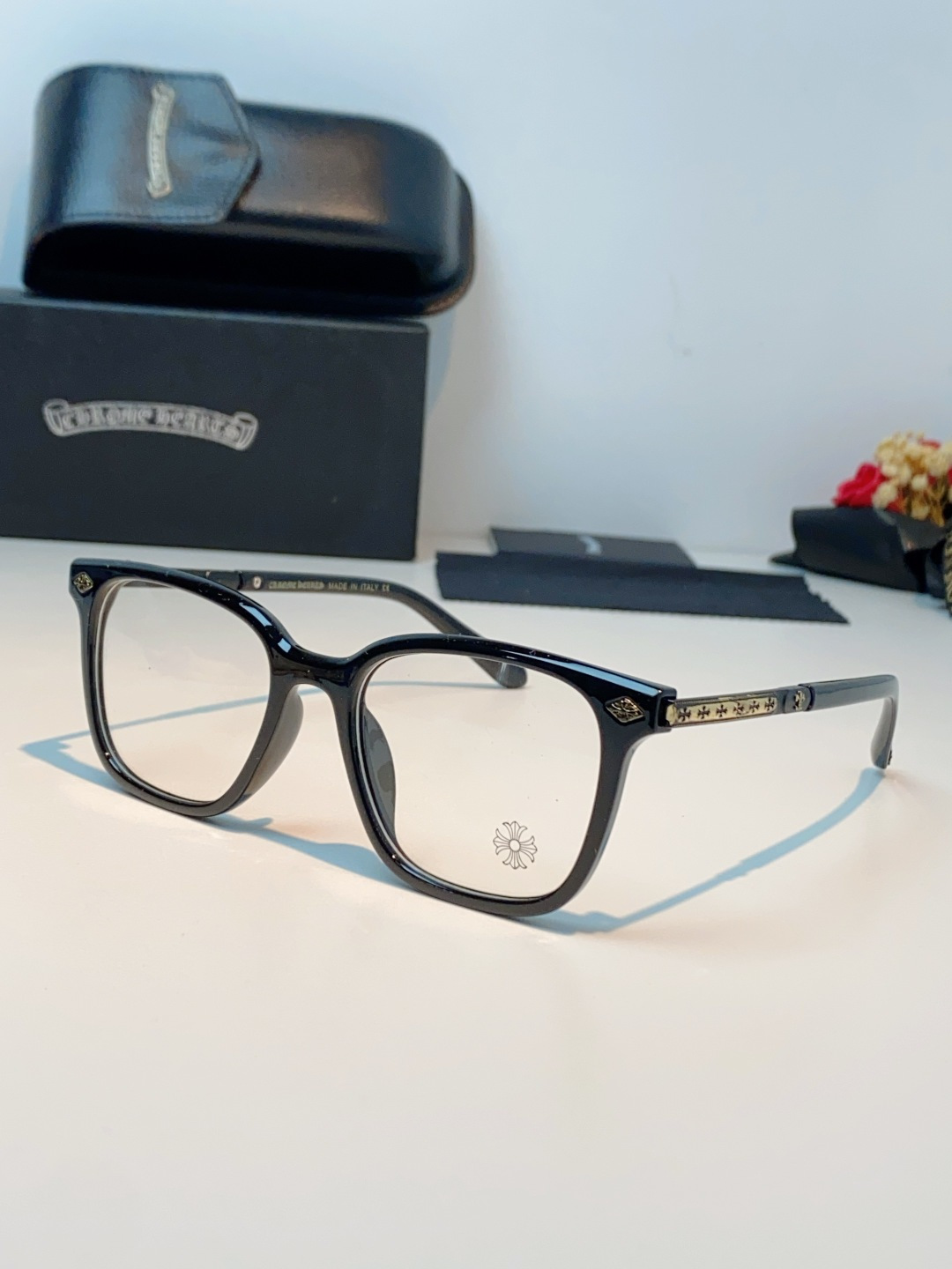 P150 Chrome Hearts 克罗心 2026新款 太阳镜男女方框平光镜经典旅游时尚光学眼镜 素颜必备